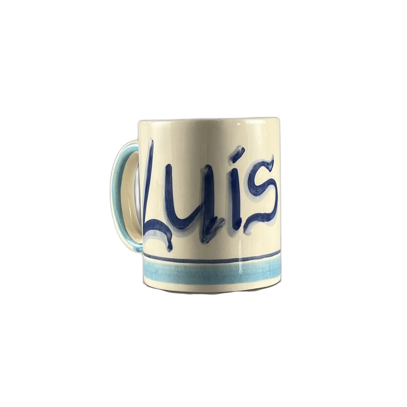 Caneca bege e azul luis - 496027