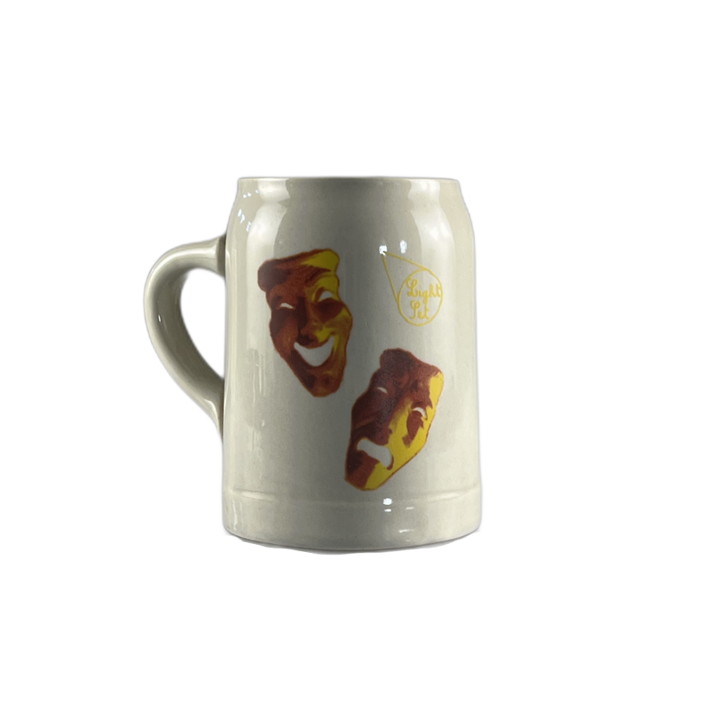 Caneca bege mascaras - 586677