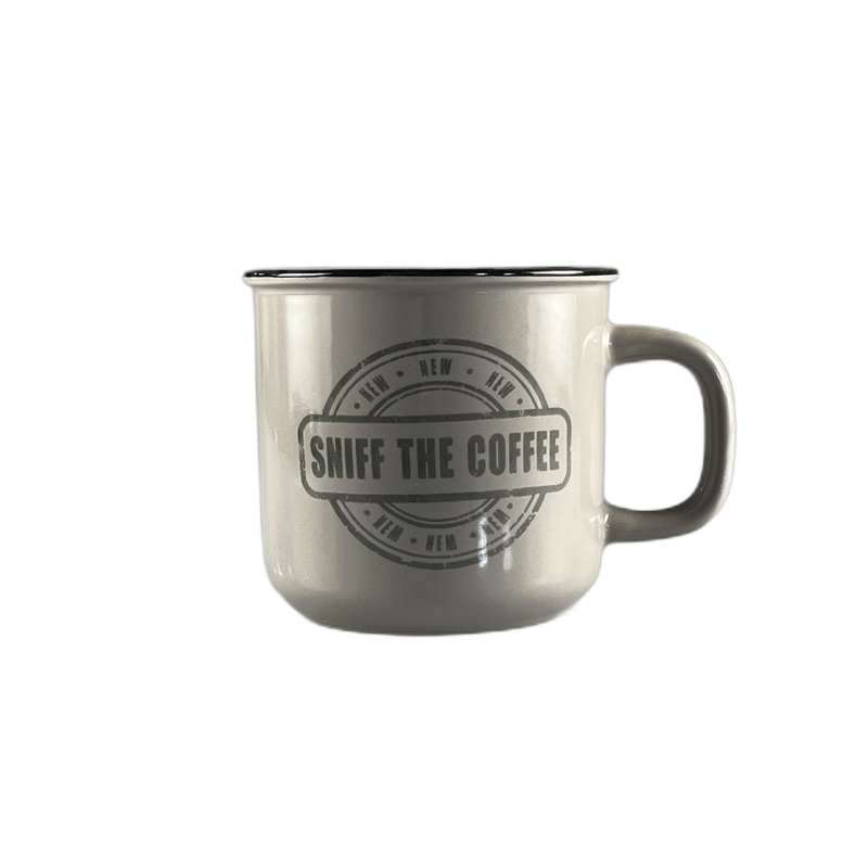 Caneca cinza sniff the coffee - 631161