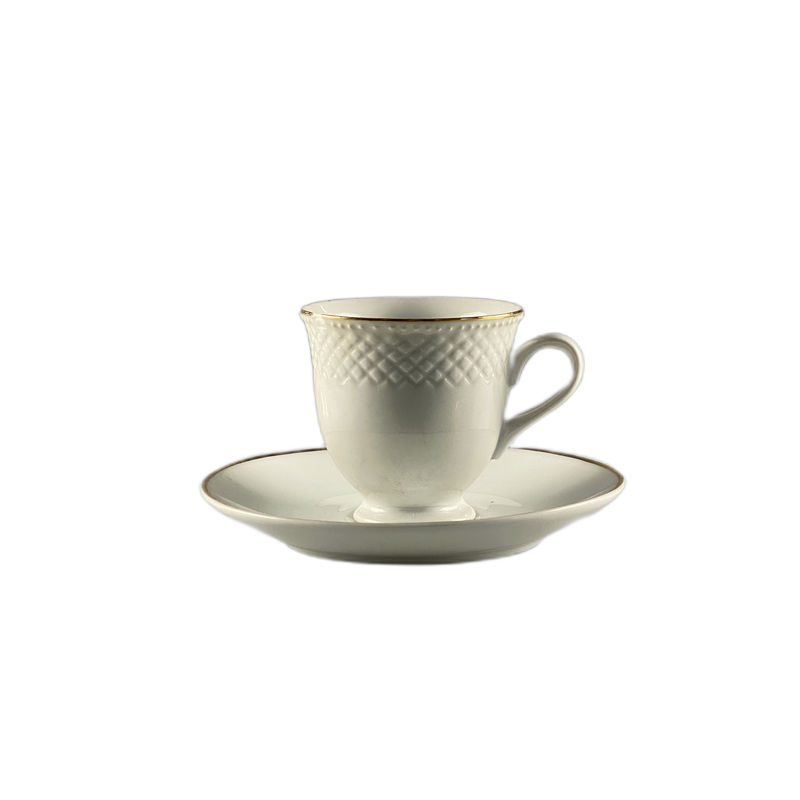 Chavena de cafe grande linha dourada - 123109