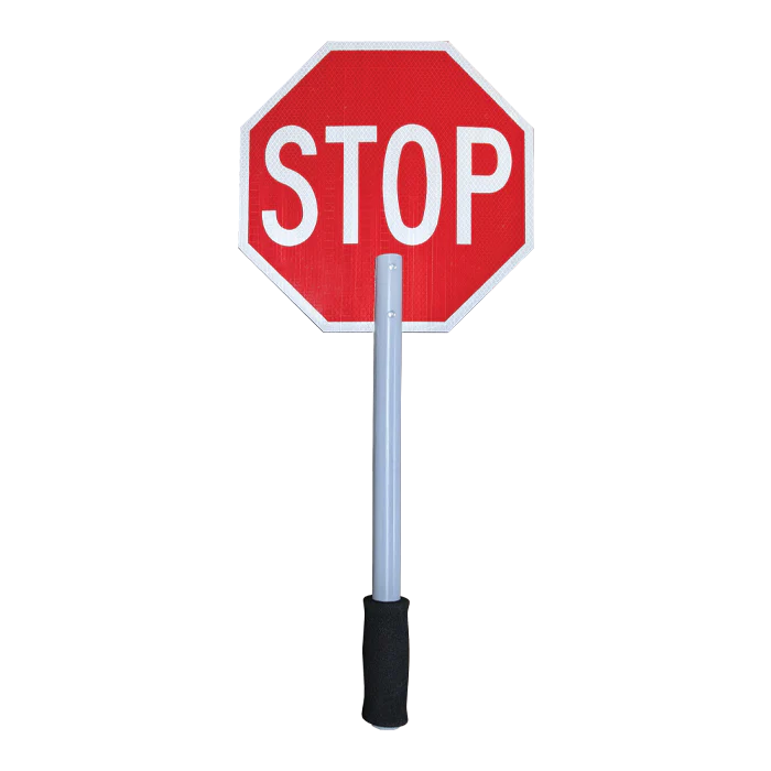 Handheld STOP Sign on Paddle