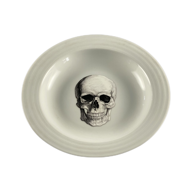 Prato caveira branco - 73665