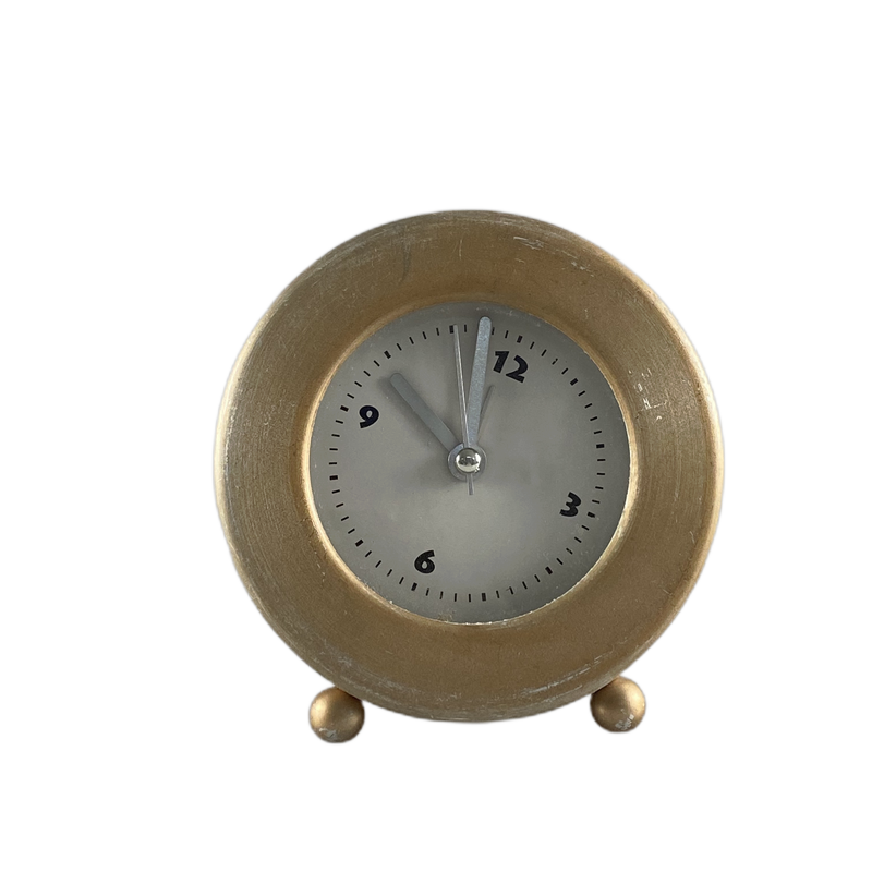 Relogio redondo dourado pequeno - 63460
