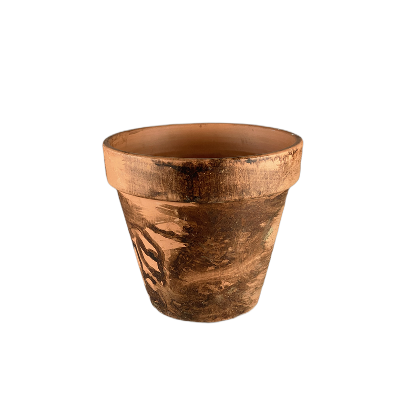 Vaso medio barro manchado - 974404